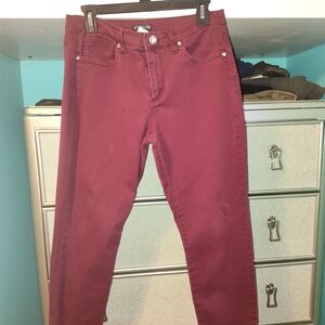 VENUS Bergundy Skinny Jeans